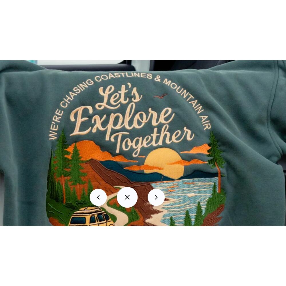 Sunset Surf Coastal Explore Hoodie in Various Sizes - Picture 13 of 13